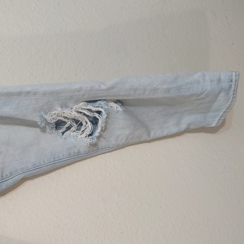 USED LUCKY BRAND JEANS SIENNA SLIM BOYFRIEND LIGHT DENIM SIZE 4 - Picture 10 of 12